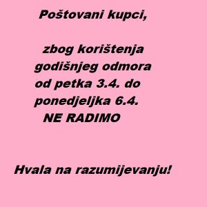 RADNO VRIJEME 15.5.-16.5.2025