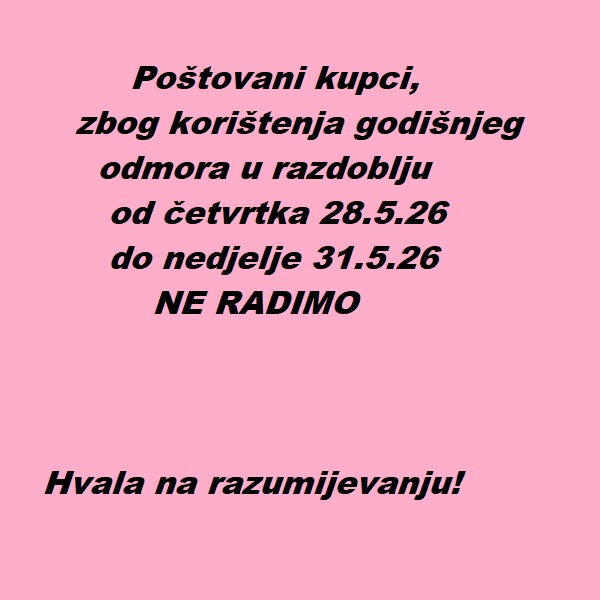 GODIŠNJI ODMOR 28.05.26-31.05.26