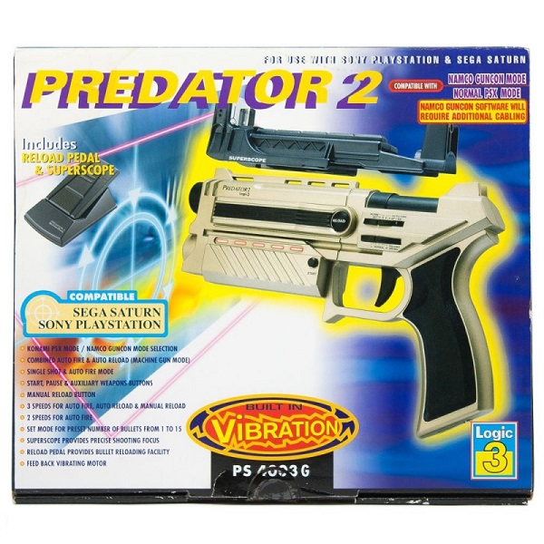 PREDATOR 2 Gun Controller for PS1 & Sega Saturn